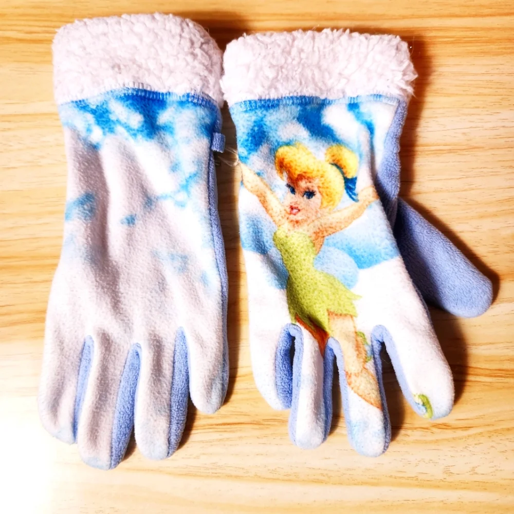 💜Disney girl's Tinkerbell gloves size: XS